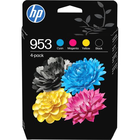 HP Confezione da 4 cartucce di inchiostro nero, ciano, magenta, giallo originali 953 (1/5)