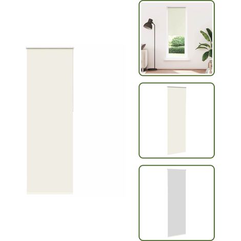 vidaXL Verdunkelungsrollo Cremeweiß 70x210cm Stoffbreite 65,7 cm (1/5)