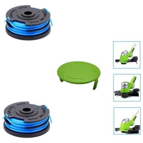Pair Bobine de coupe-bordures pour Greenworks G40LT/G40LTK2/G40LTK2x/2101507/2101507UA (1/5)
