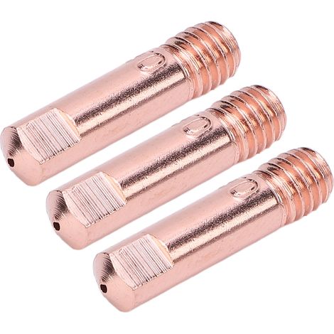 60 pièces embouts de contact 0,8 mm électrodes en cuivre rechange pour torche de soudage ARCCAPTAIN MIG200 MIG130 (1/5)
