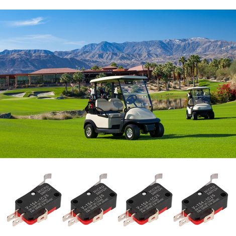 Ensemble de 4 micro-interrupteurs compatibles avec les voiturettes de golf Club Car, DS et Precedent. (1/5)