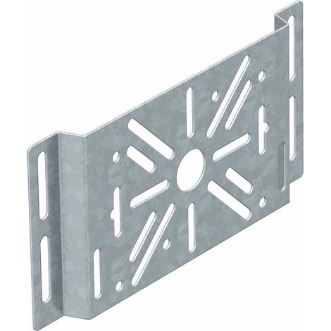 OBO Bettermann Plaque de montage pour chemin de câbles 225x110 acier Sendzimir, 7084919 (1/2)