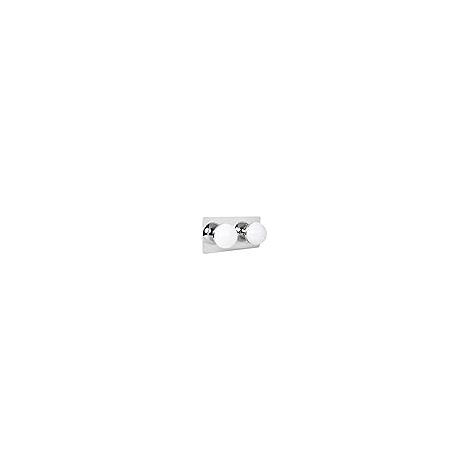 Sirla lampada da parete 2x5w led 1100lm 4000k ip44 l.25xw.11xh.12cm cromo