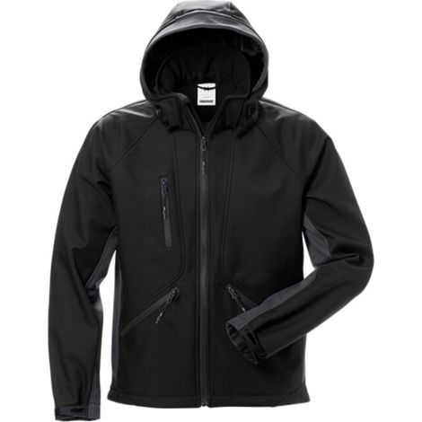 Fristads Acode Softshell-Jacke 1414 SHI Größe 2XL Schwarz/Grau (1/2)