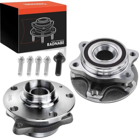 Kit de cojinete de cubo de rueda, diámetro interior 85 mm, diámetro exterior 130,7 mm, diámetro del círculo de pernos 112 mm, número de orificios de montaje 4, compatible con vehículos europeos. (1/5)
