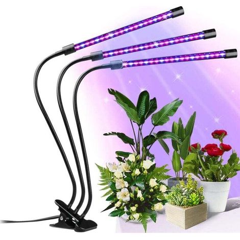 Lampe de Plante 30W 【Nouvelle Version】 Lampe de Croissance à 6 Niveaux Dimmable et 3 Modes de Minuterie, Lampe Horticole LED avec Col de Cygne Réglable à 360° pour Plantes, Fleurs et Légumes Intérieur (1/4)