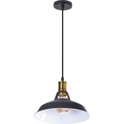 U-DO Lustre Suspension design Vintage Rétro Lustre Plafonde Cage en Métal Décoration Café Salle à Manger (1/4)