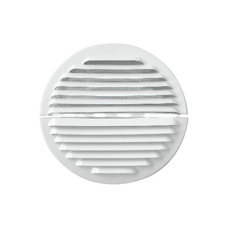 Griglia tonda dentro-fuori alluminio bianco diam. 150