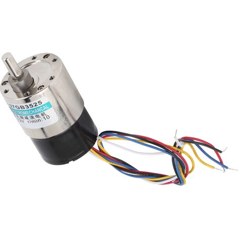 Bürstenloser Gleichstrommotor mit Drehzahlreduzierer (12 V, CW/CCW) und Halterung für CNC-Werkzeugmaschinen (XD-37GB3525, 10 U/min) (1/5)