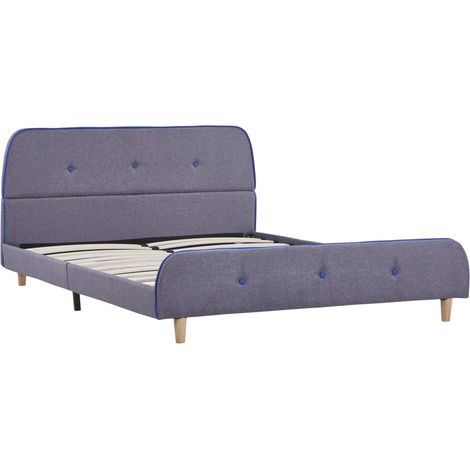 Maison Exclusive - Bettgestell Hellgrau Stoff 140x200 cm