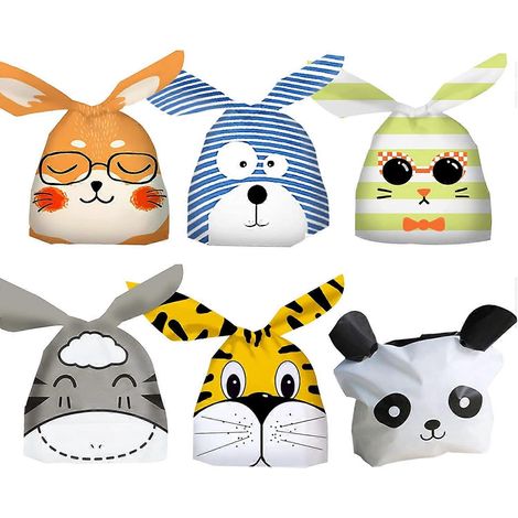 Candy Bags,Cookie Bag,Food Cookie Candy Bags,Birthday Candy Bag,Candy Favor Bags,Gift Bags for Christmas,Birthday,Wedding,Easter (1/5)