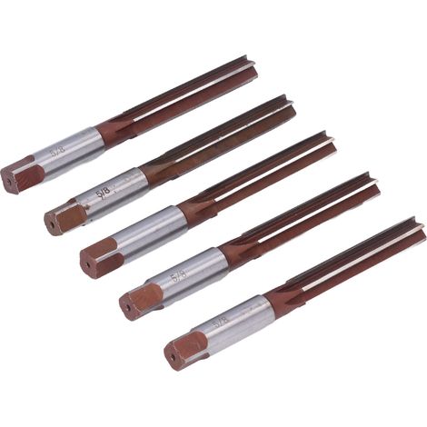 5/8-Zoll-Handreibahle US 9SiCr, 5er-Set Handfräser für Aluminium, Gusseisen und Stahl (1/5)