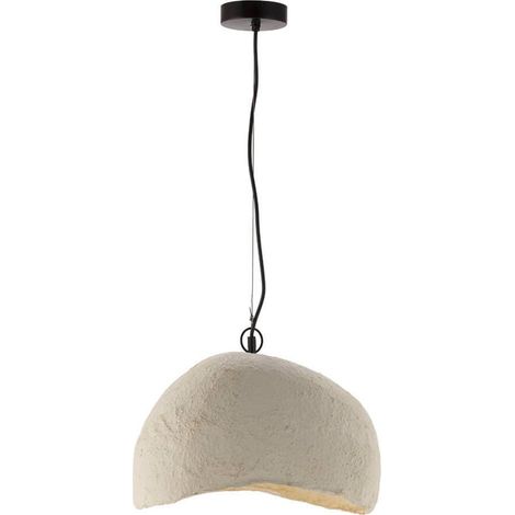 Suspension en papier mâché beige vieilli - Beige vieilli, noir (1/4)