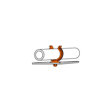 Support Tube Ø 10-12 mm Sapin PA66 Noir 019 050 000 (1/2)