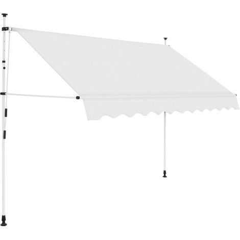 vidaXL Tenda da Sole Retrattile Manuale 250 cm Crema (1/5)