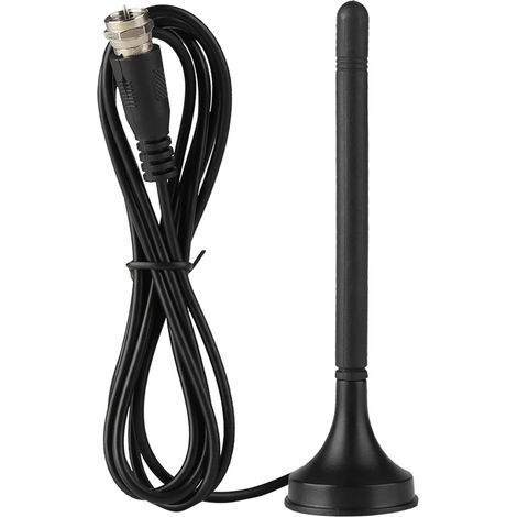 Antenne HDTV, antennes TV numériques HD Antenne numérique Portable intérieure extérieure avec Base magnétique pour télévision de Voiture à Domicile (1/5)