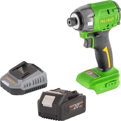 Visseuse à chocs sans fil Procraft PS22bb 20 V 230 Nm 1/4" Brushless Solo - sans batterie, sans chargeur (1/5)