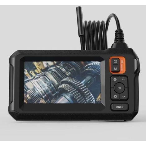 1080P HD-Endoskopkamera mit IPS-Bildschirm, 170-Grad-Betrachtungswinkel, wasserdichtes IP67-Endoskop mit LED-Beleuchtung, 2000-mAh-Akku für Kanalinspektionsarbeiten (5 m) (1/5)