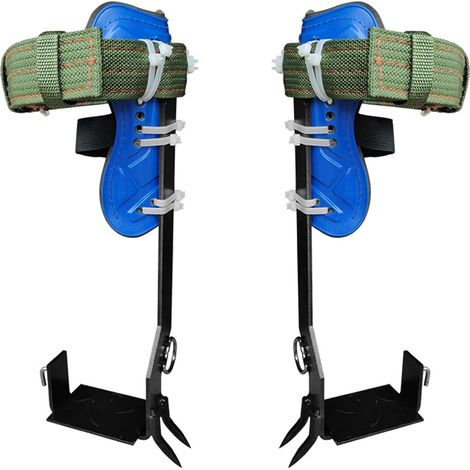 Kit d'escalade d'arbres avec harnais de sécurité réglable, comprenant 2 engrenages en acier et des outils d'escalade. (1/5)
