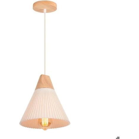Lampe Suspension - - Moderne - Bois et Métal - Vintage - E27 - 60W (1/5)