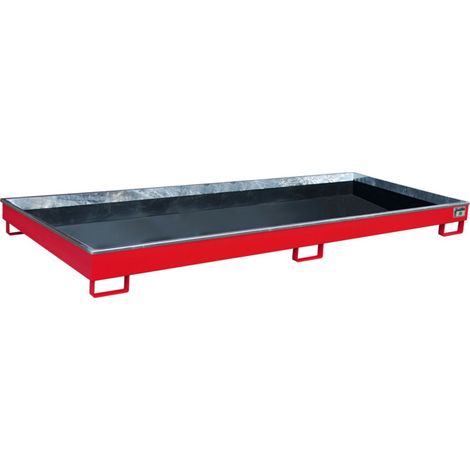 Bauer Südlohn Bac à étagère avec insert PE RW 3300-1 PE, peint, rouge feu