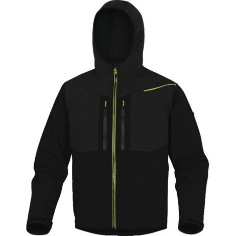 Softshell-Jacke Horten2 Schwarz/Gelb Größe XXL - Delta Plus