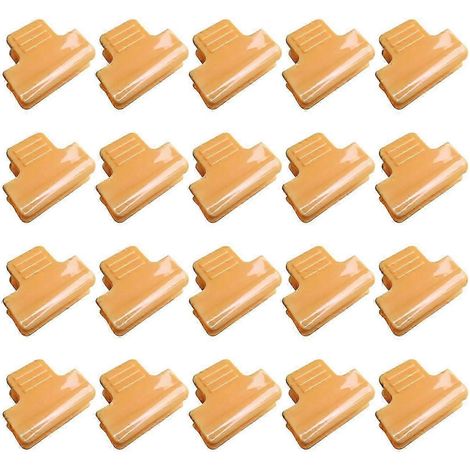 20 pinces de fixation pour filet de serre, accessoires de couverture de serre, arceaux de serre, pinces de fixation pour film pour le jardinage et l'agriculture-orange 11mm