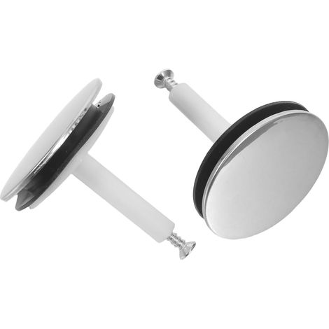 2 bouchons de baignoire pour salle de bain et remplacement (1/5)