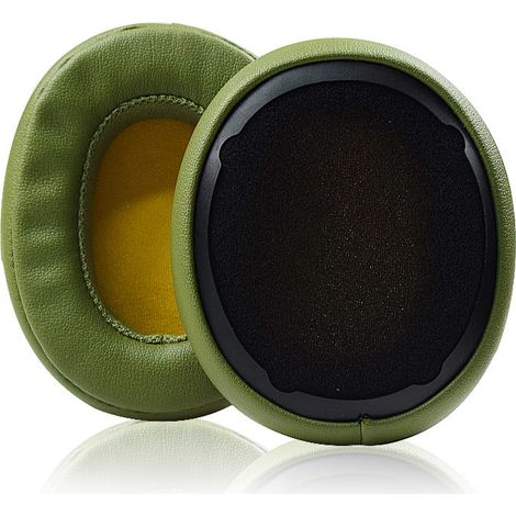 Almohadillas de repuesto compatibles con los auriculares inalámbricos Skullcandy Crusher HESH3 ANC Venue EVO (verdes) (1/3)