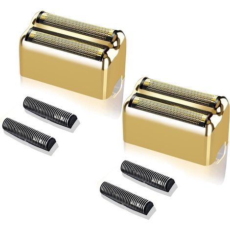 2 x Dual FXFS2 Shaver Metal Sheet Replacement Blades and Blades (Gold 2 Sheets) (1/3)
