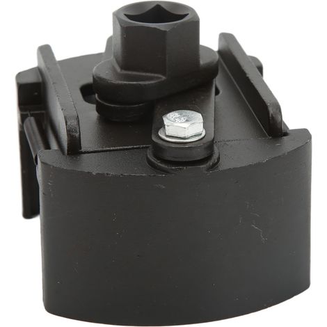 Clé à filtre à huile réglable en acier au carbone, compatible avec une poignée à cliquet de 1/2 pouce pour filtres à carburant de 80 à 105 mm (1/5)