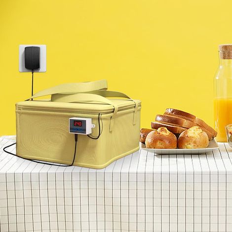 Scatola di fermentazione elettrica, fermentatore, contenitore impermeabile per la fermentazione del pane con controllo della temperatura, funzione di spegnimento automatico, attrezzatura (1/4)