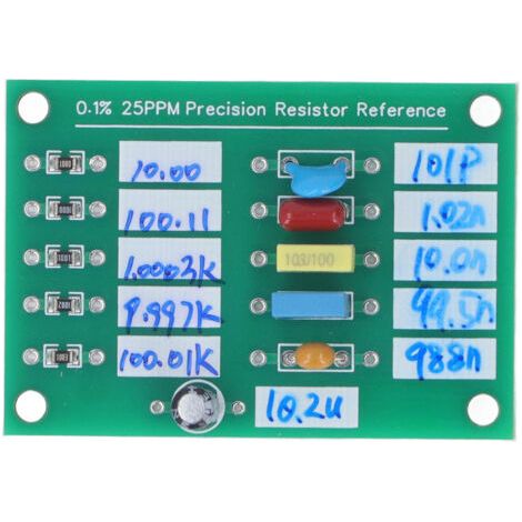Placa de referencia de resistencia del 0,1%, placa de capacitancia de 25 PPM para Ad584 LM399 (1/4)
