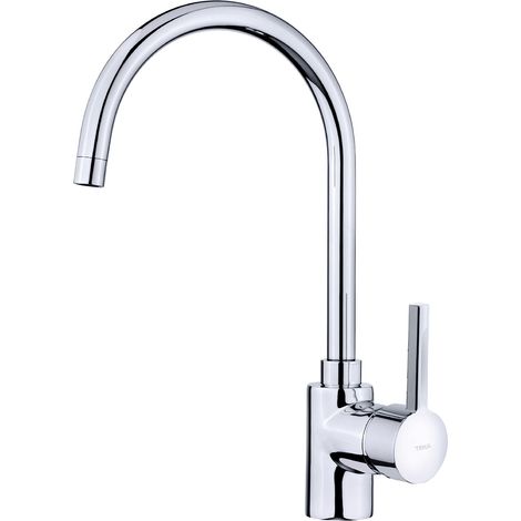 Rubinetto da cucina Chrome a collo di cigno (1/4)