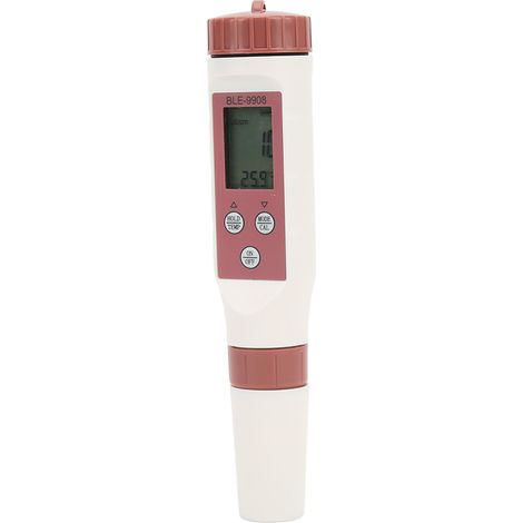 Moniteur numérique de qualité de l'eau, boîtier ABS, testeur de haute sensibilité pour le pH, le TDS, la conductivité électrique et la température. (1/5)
