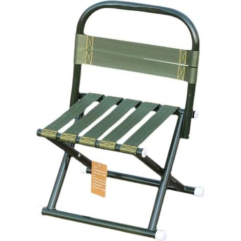 Chaise de jardin pliante pour adulte, chaise de plage, chaise de camping légère pour la pêche, la cour et le jardin, 10 tabourets pliants portables – Vert (taille : 25 cm/10 pouces)