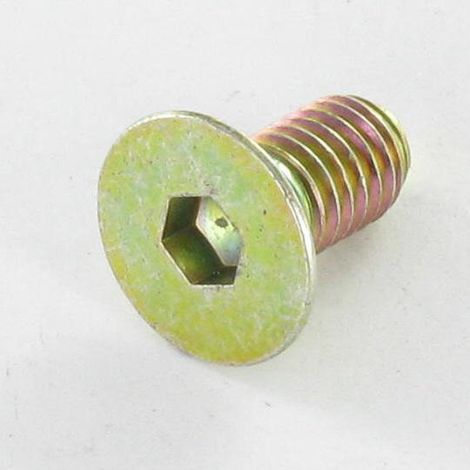 Vis métaux FHC tête fraisée empreinte hexagonale creuse M8X12 Filetage total Classe 10.9 Clé de 5 HC5 Bichromaté-1 pièce