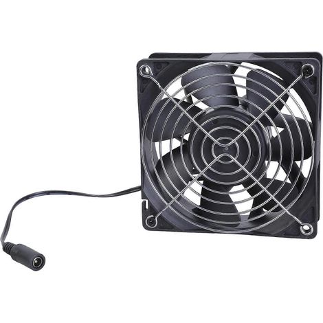 Ventilateur haute vitesse 12 cm 12 V 2,7 A 6000 tr/min pour système de refroidissement, extraction et ventilation (1/5)