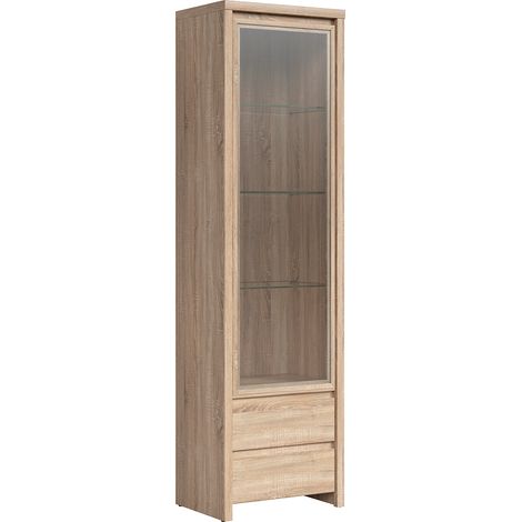 Vitrina 1 puerta 2 cajones Soren Madera (1/4)