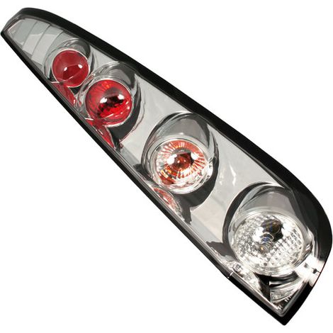 Coppia fanali posteriori - compatibile per  Ford Fiesta V (11/01-12/05) - Cromo