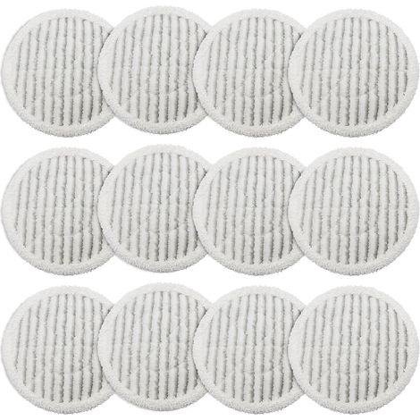 Paquete de 12 alfombrillas de repuesto para mopa de vapor Shark S7001 S8001 S7201 S7000AMZ S7000 S7005 S7001C S7000C All in One Fit XKITP7000 (1/5)