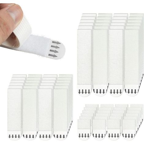 36 pares (72 tiras) de tiras adhesivas para colgar cuadros, tamaños S/M/L, sin necesidad de taladrar. Tiras adhesivas para colgar marcos y adornos navideños. (1/5)