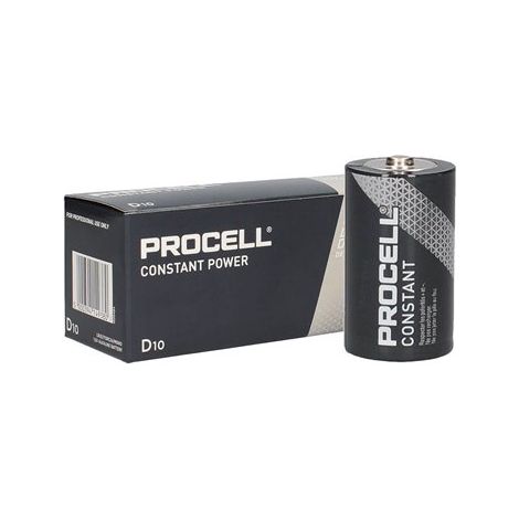Caja 10 pilas alcalinas industriales Procell LR20 (D) (1/5)