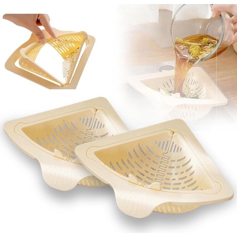 1 Passoire Cuisine, Plastique, Filtre Amovible, Ouverture Rotative, Pour Lavage Et Déchets Alimentaires (1/5)
