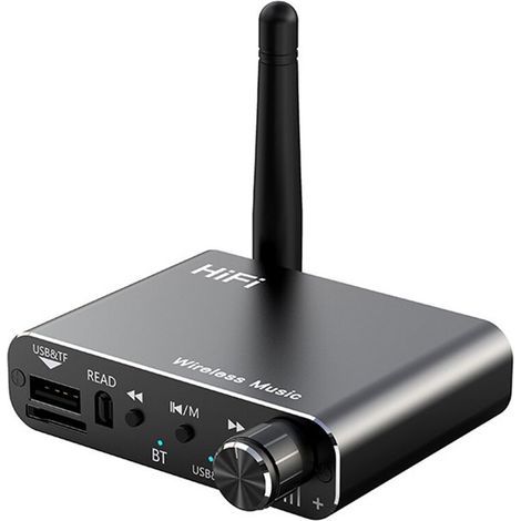 Transmetteur-Récepteur Audio 5.4, Prise AUX 3,5 mm pour RCA, USB, Disque U, Adaptateur de Musique Stéréo HIFI, Décodage DSP