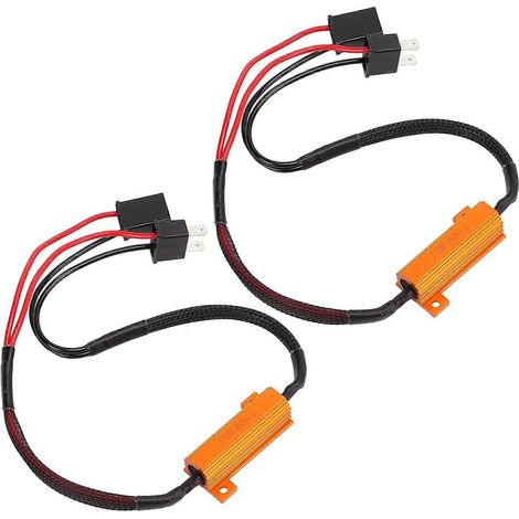LED-Decoder H7 Aluminiumgehäuse Einzelwiderstandsdraht LED-Scheinwerfer-Fehlerdecoder