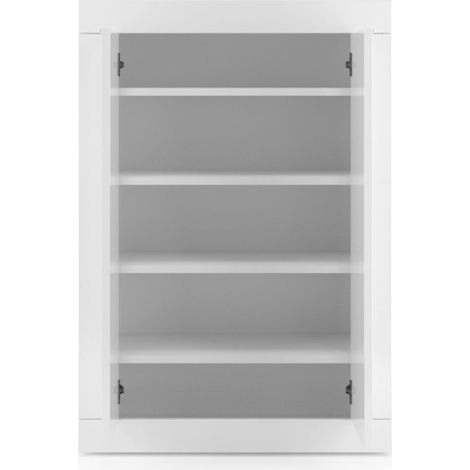 Schuhschrank, Kollektion ISORA, Farbe Hochglanz Weiß Lack