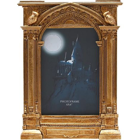 Cadre photo doré Poudlard Enterance Décoration d'intérieur pour les amateurs de films et de fantasy. H : 22 cm x l 17 cm x P : 3 (1/5)