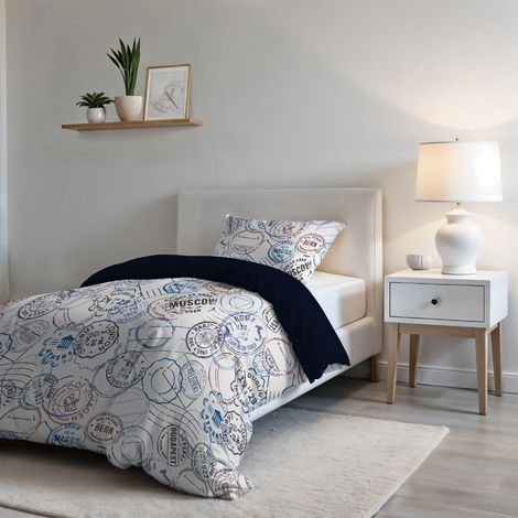 Housse de Couette Fashion, Travel Life, 1 Place (1/5)