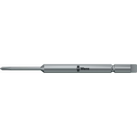 Embout 851/9 C 851/9 C 1/4 pouce PH 000 L.44mm dur, avec entraînement demi-lune